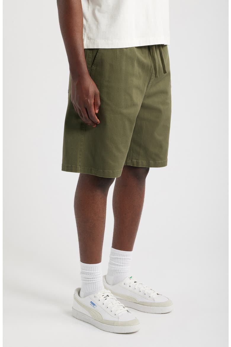Peninsula Elastic Chino Shorts, Alternate, color, OLIVE