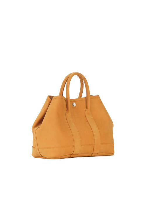 Ezra Arthur Audrey American Steer Leather Top Handle Bag In Honey