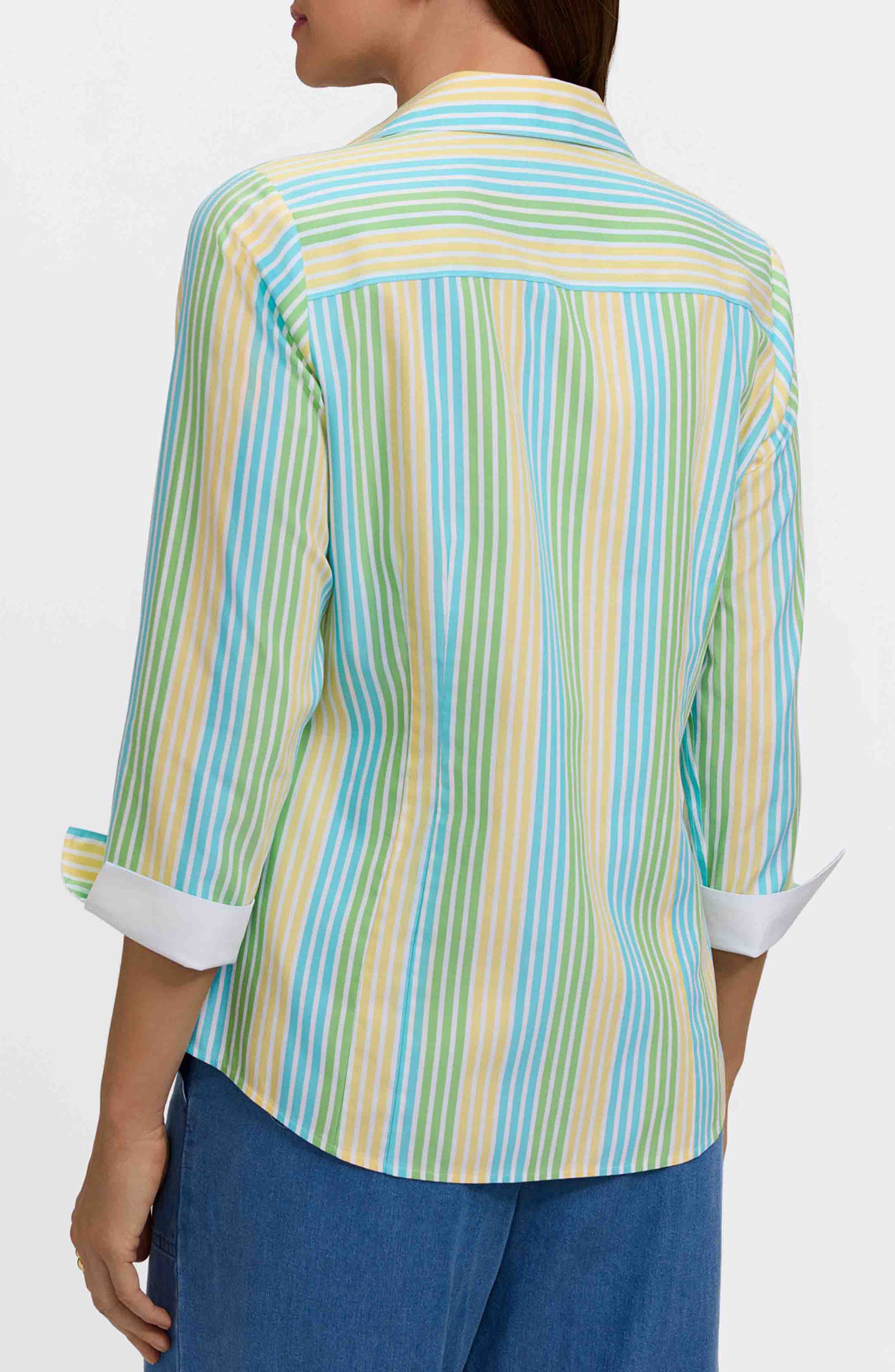 Taylor Stripe Cotton Button-Up Shirt - image 2
