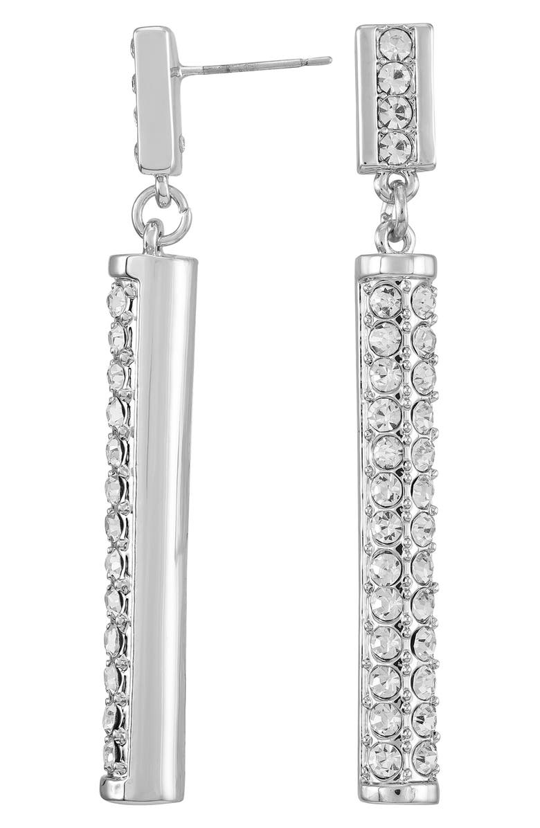 Vince Camuto Pavé Crystal Drop Earrings, Main, color, 