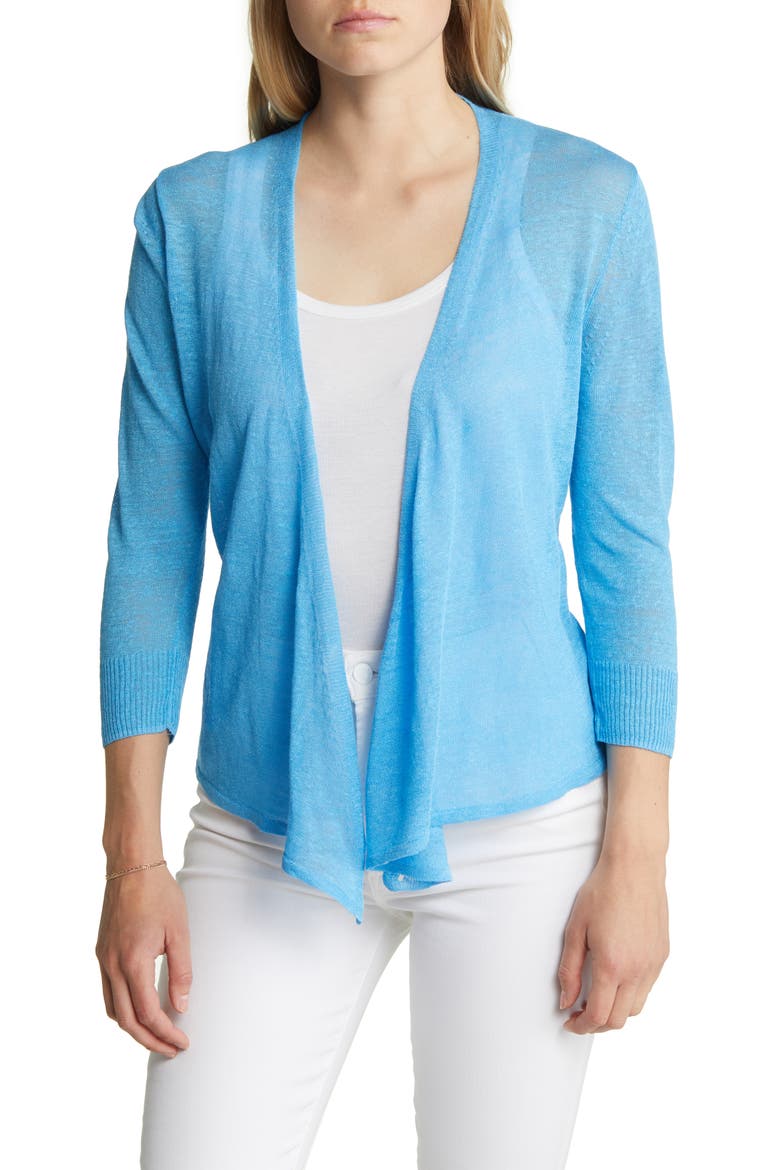 4-Way Convertible Cardigan, Main, color, BLUE JEWEL