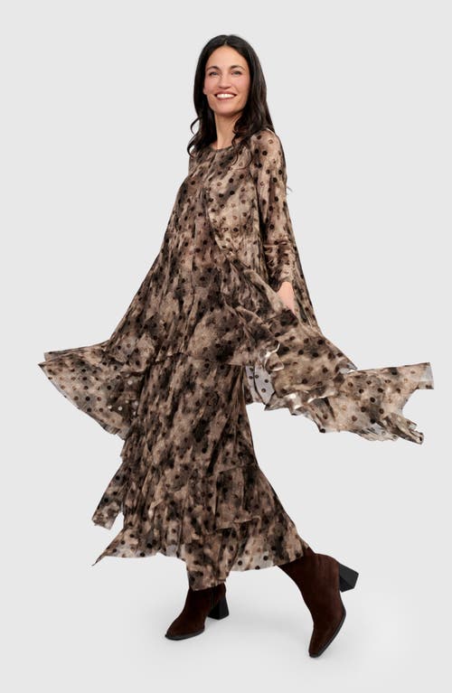 Alembika Frond Mesh Tunic In Multi