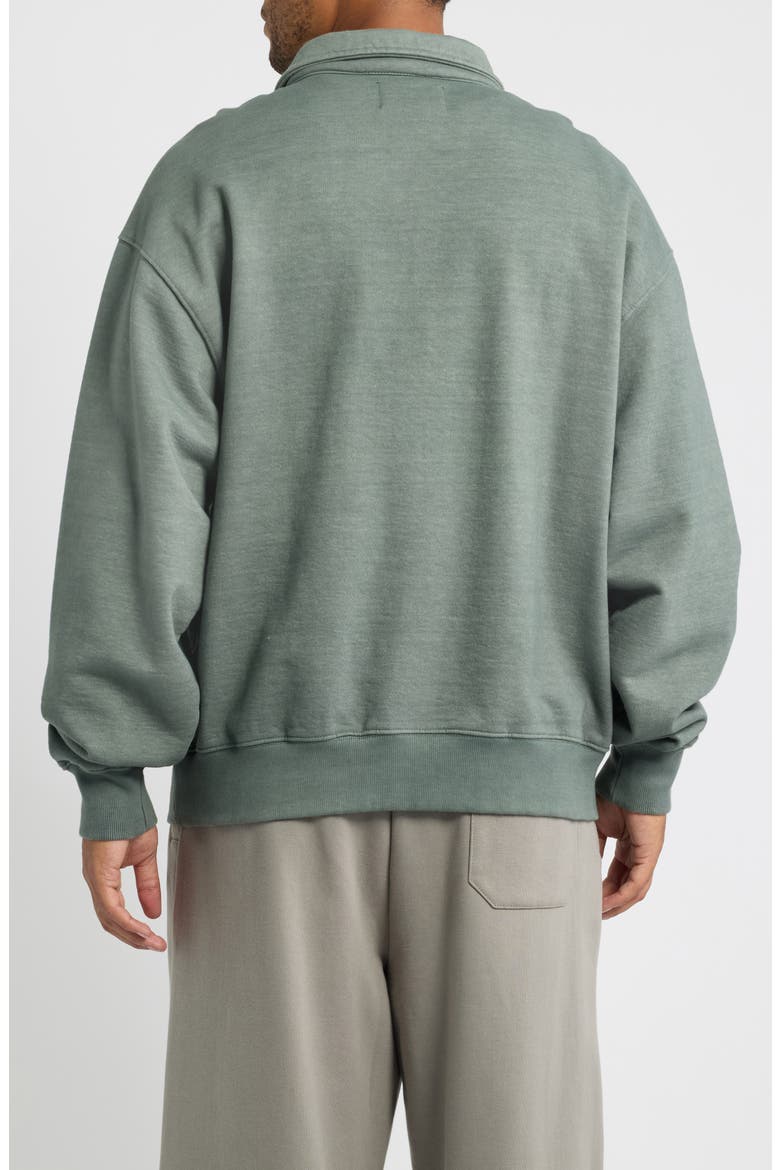 Quarter Zip Sweatshirt, Alternate, color, DEEP FOREST