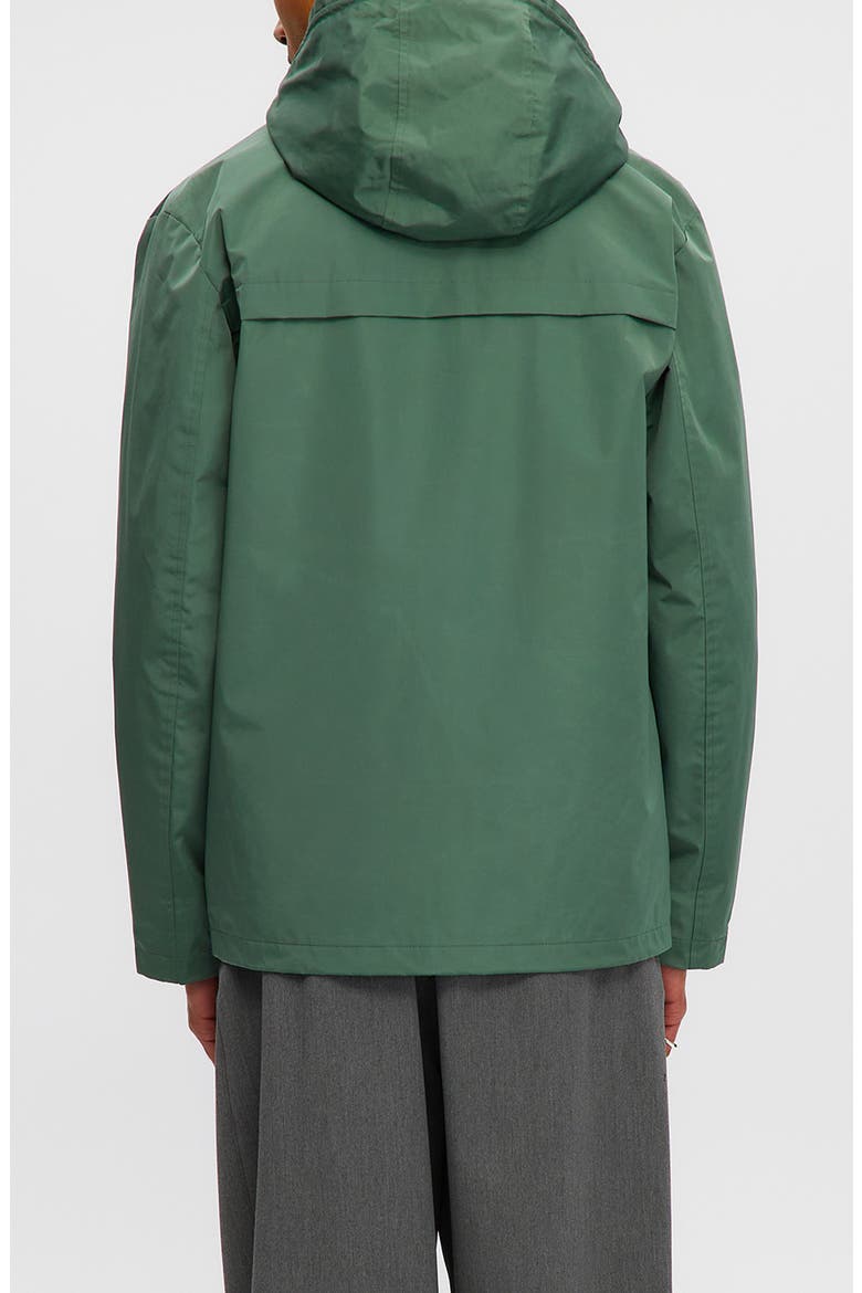 Andreas Water Resistant Rain Coat, Alternate, color, VERDIGRIS