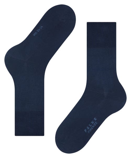 Falke Firenze Elastic Free Dress Socks In Blue