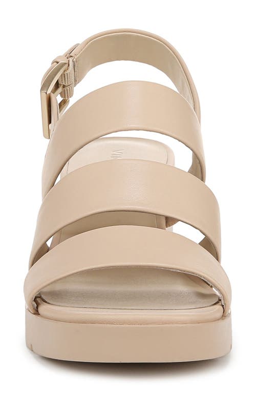 Vince Rochel Slingback Platform Wedge Sandal In Birch Sand