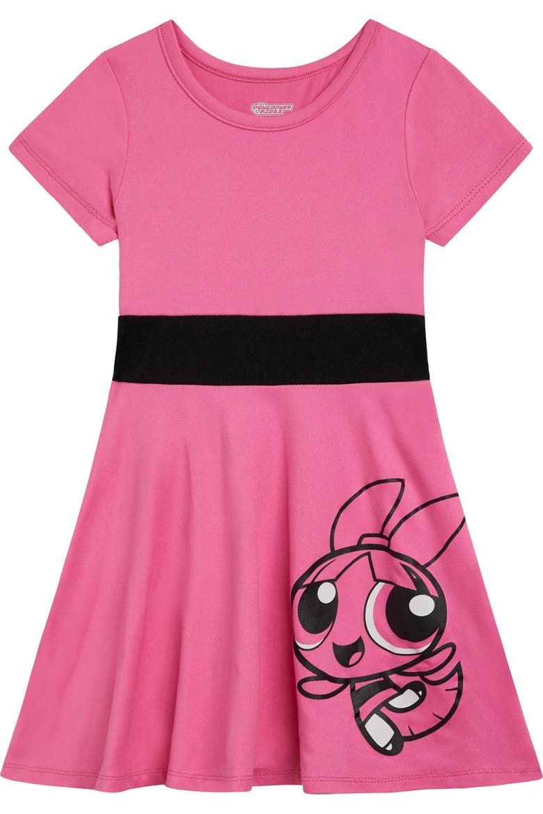 Powerpuff Girls Skater Dress, Main, color, Blossom Pink