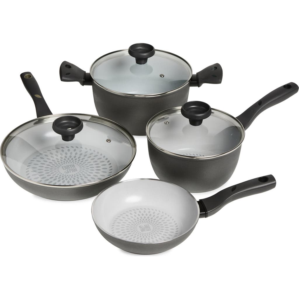 Earth Pan Ceramic 7-piece Cookware Set In Gray