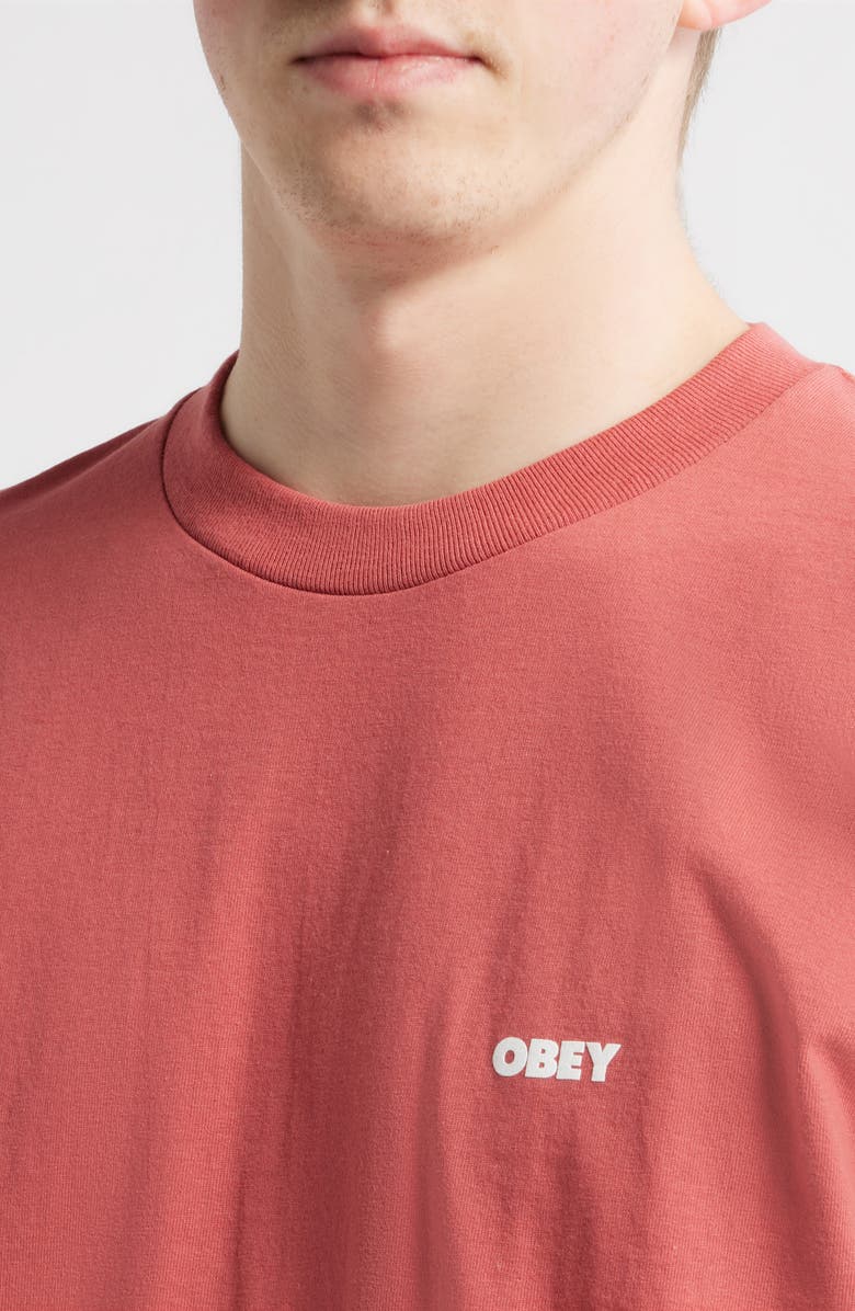 Obey Wrong Path Graphic T-Shirt, Alternate, color, Mineral Red