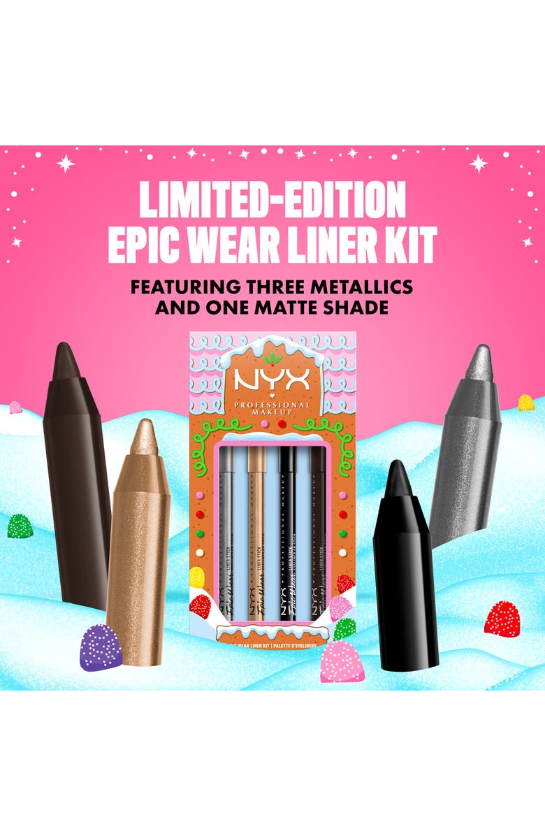 NYX PROFESSIONAL MAKEUP Epic Wear Holiday Liner Kit, Alternate, color, Black