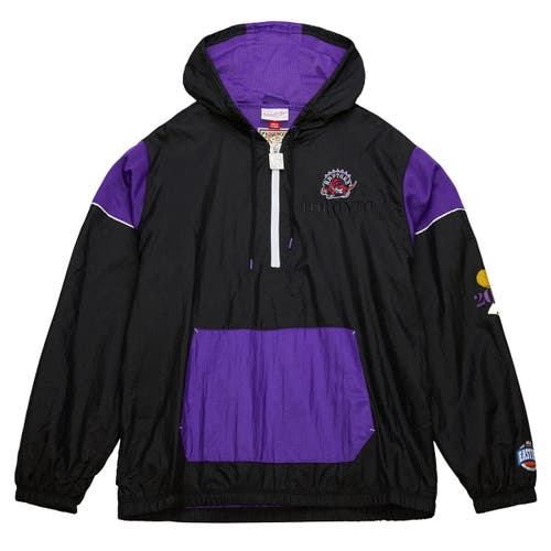 Mitchell & Ness Unisex Black Toronto Raptors Hardwood Classics Team Og 3.0 Anorak Half-zip Windbrea In Black