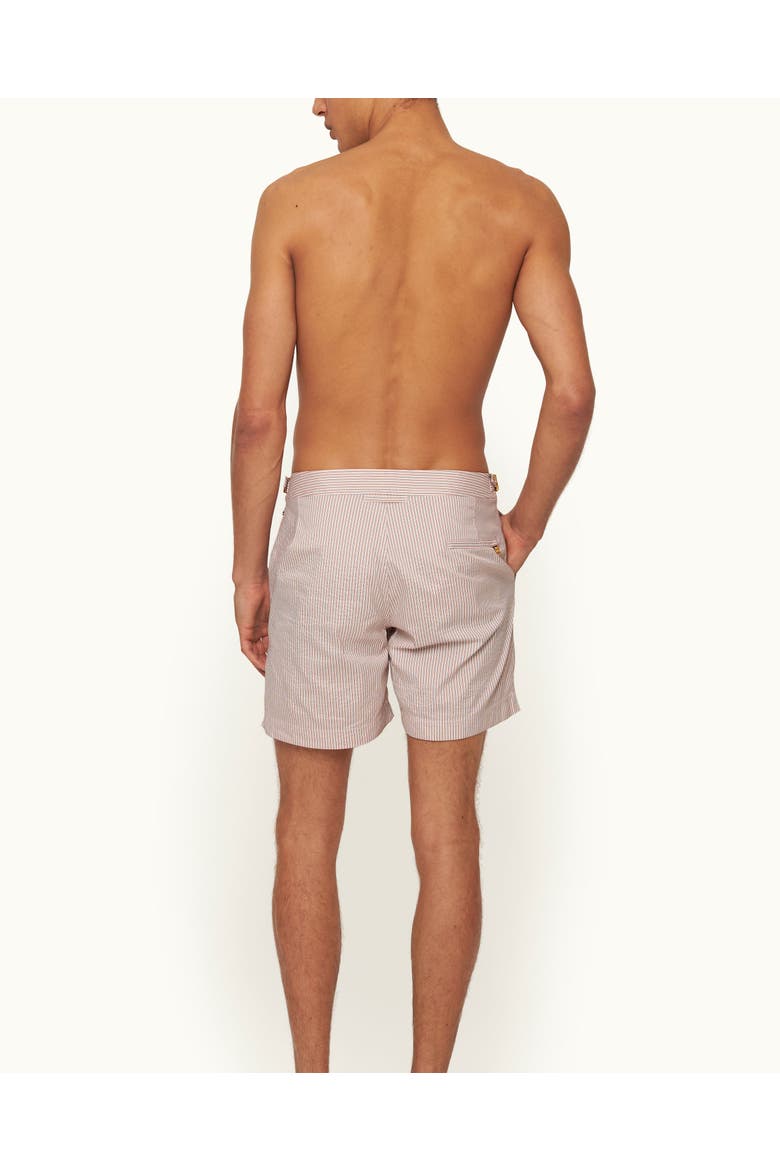 Bulldog Tailored-Fit Swim Shorts, Alternate, color, DESERT PINK