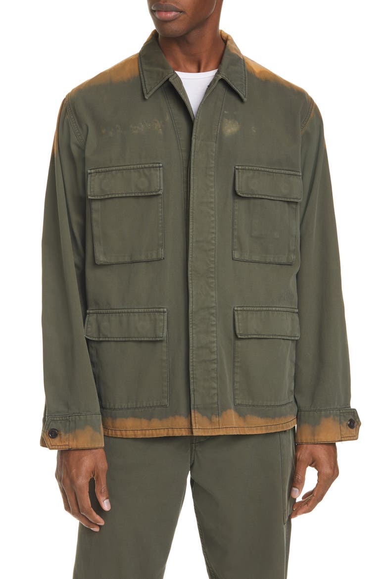 Bleached Bull Denim Jacket, Main, color, ARMY