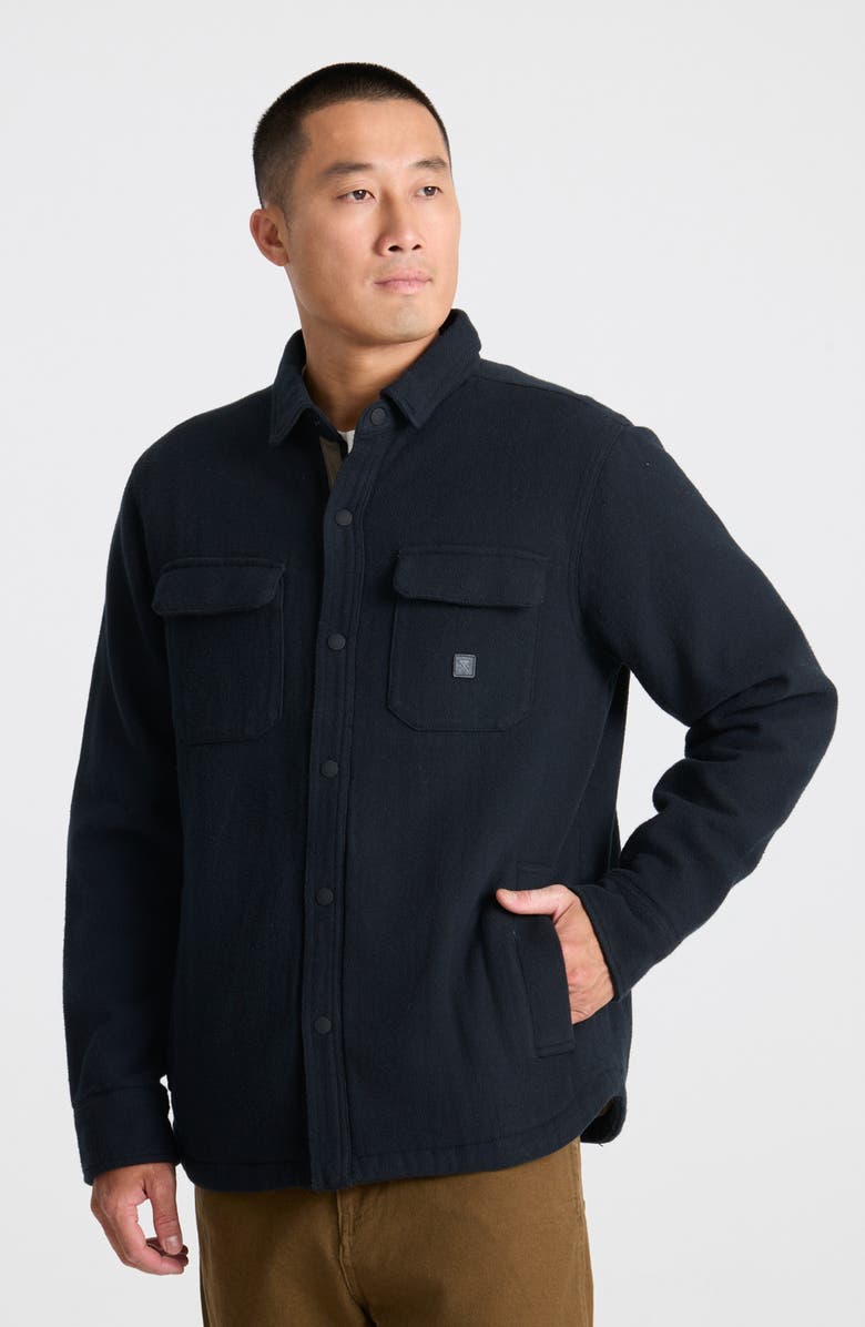 Roark Backwoods Cotton Flannel Snap-Up Overshirt, Alternate, color,