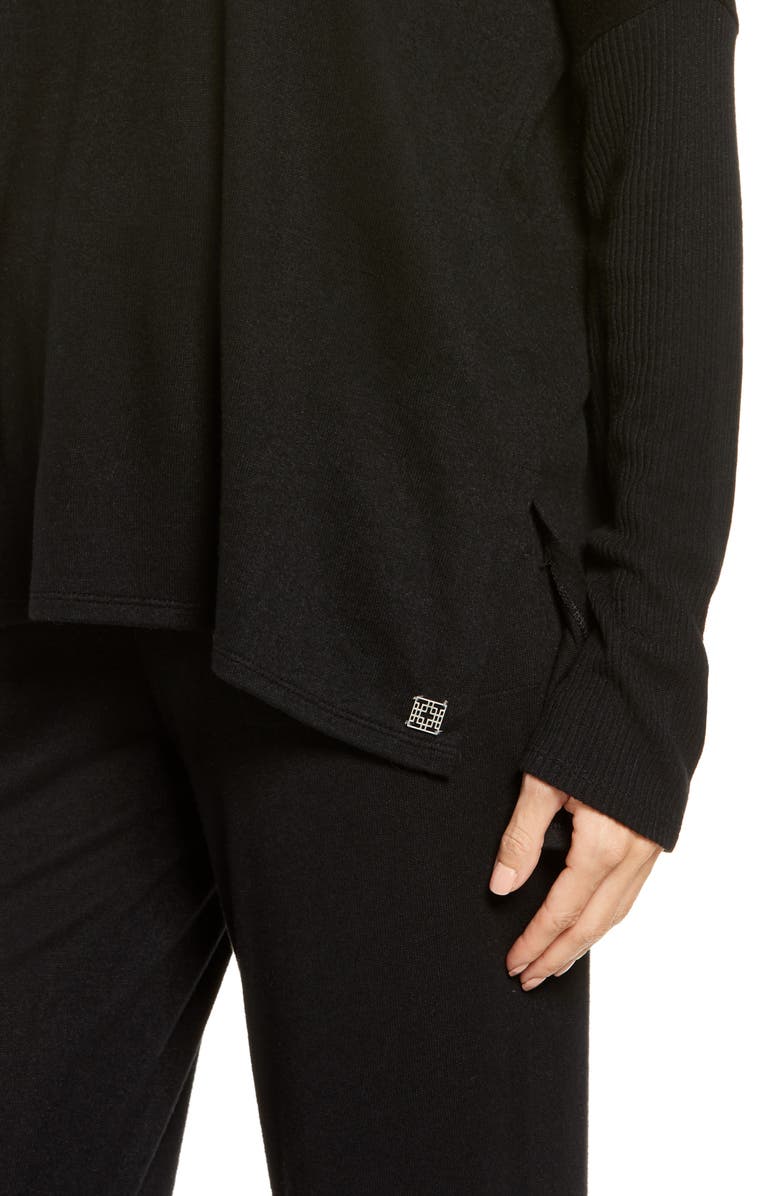 Natori V-Neck Knit Tunic, Alternate, color, 