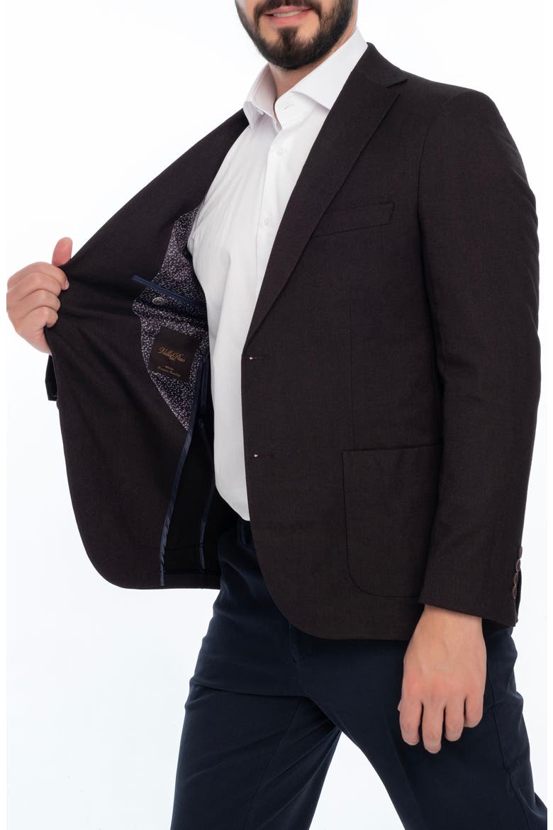 Solid Sport Coat, Alternate, color, BURGUNDY