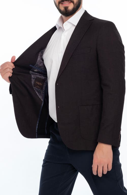 Vellapais Solid Sport Coat In Burgundy