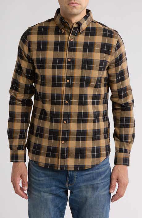 Ben Sherman Marled Check Cotton Button-Down Shirt