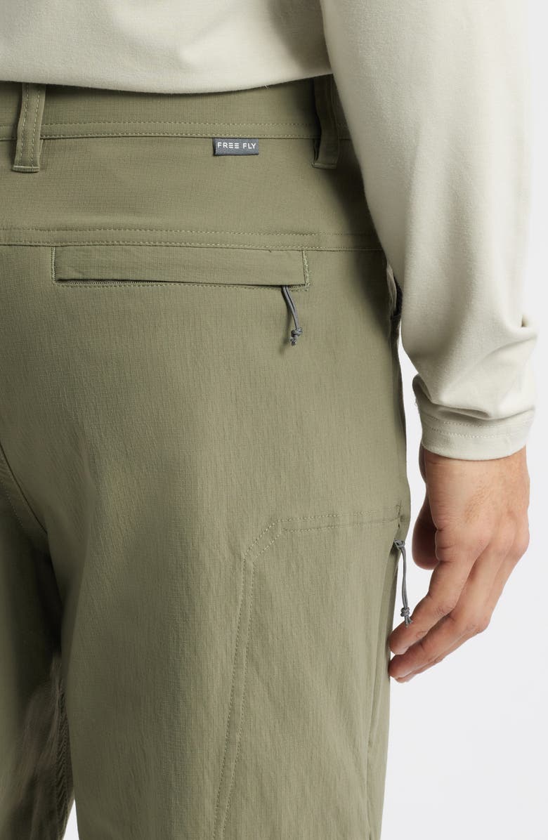 Free Fly Topogrid Water Repellent Pants, Alternate, color, Fatigue