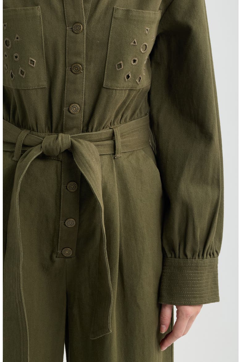 Desmond Cotton Twill Jumpsuit, Alternate, color, WINTER MOSS