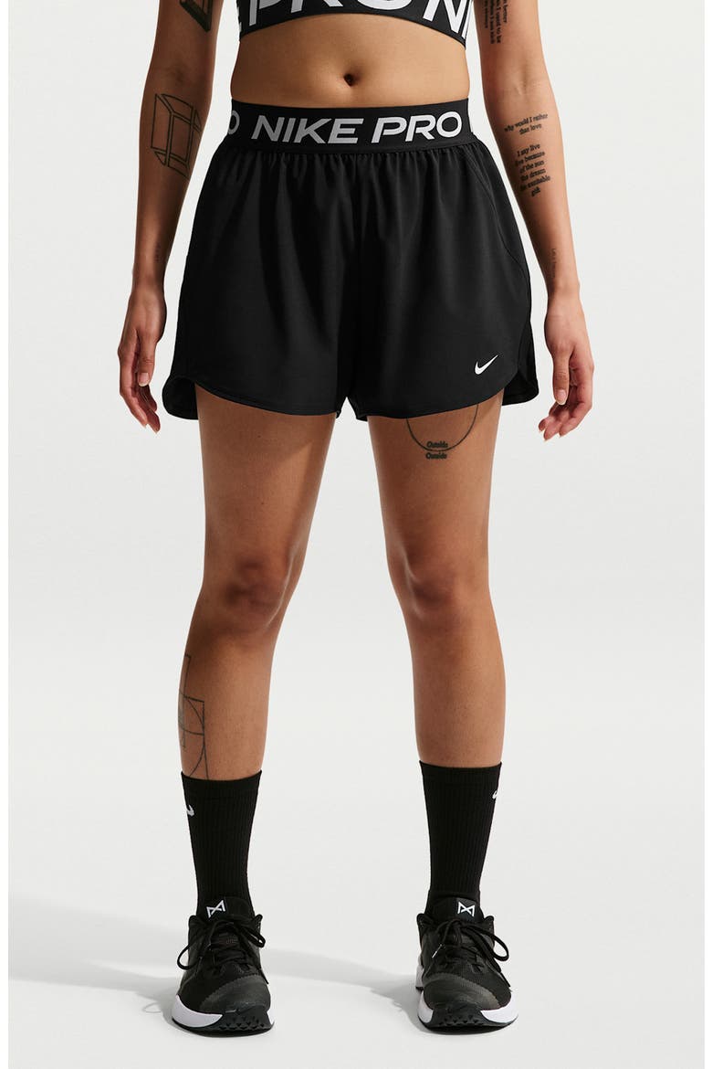 Pro Dri-FIT Shorts, Main, color, BLACK/ WHITE