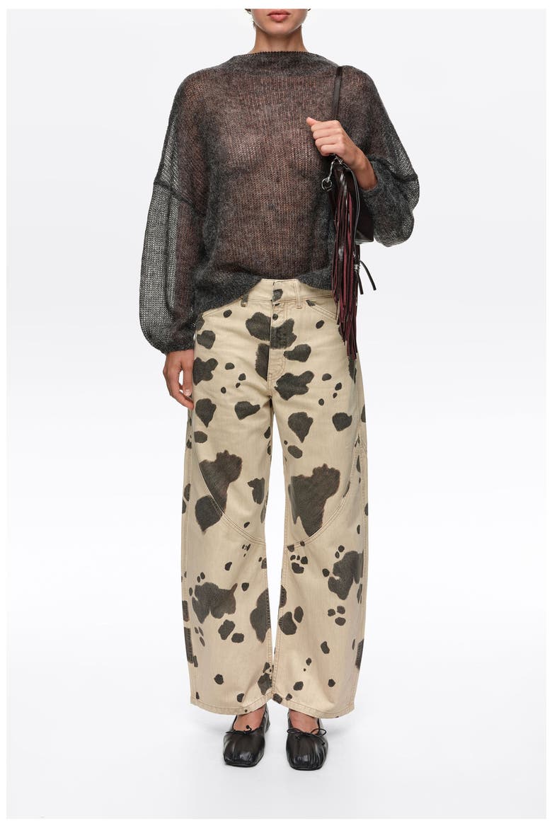 Barrel 5-Pocket Denim Trousers, Alternate, color, PONY