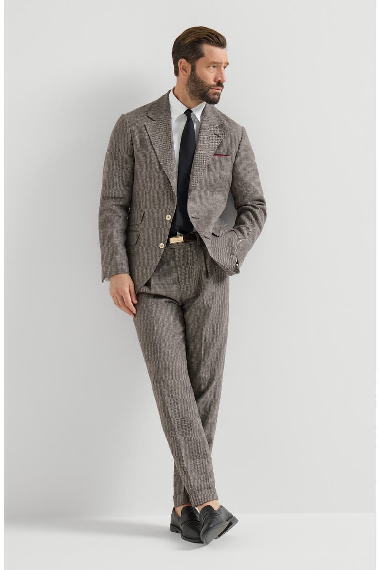 Linen Cavallo blazer, Alternate, color, Hazelnut
