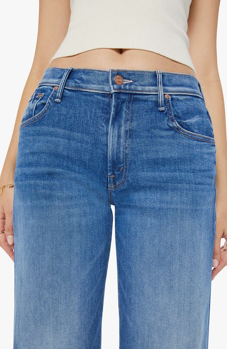 MOTHER The Maven Sneak High Waist Wide Leg Jeans, Alternate, color, 