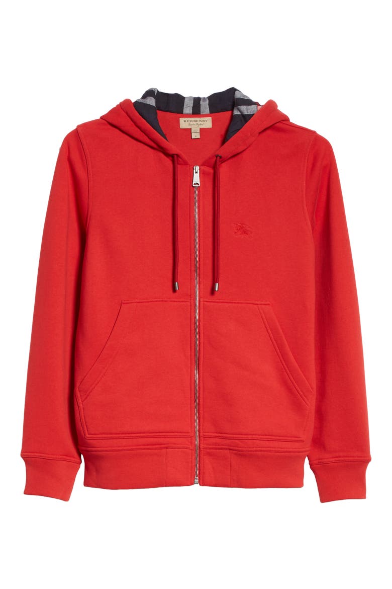 Fordson Fleece Hoodie, Alternate, color, MILITARY RED