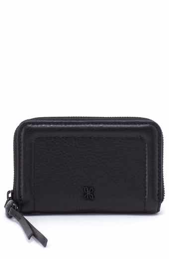 Marc Jacobs Logo Leather Compact Wallet Black