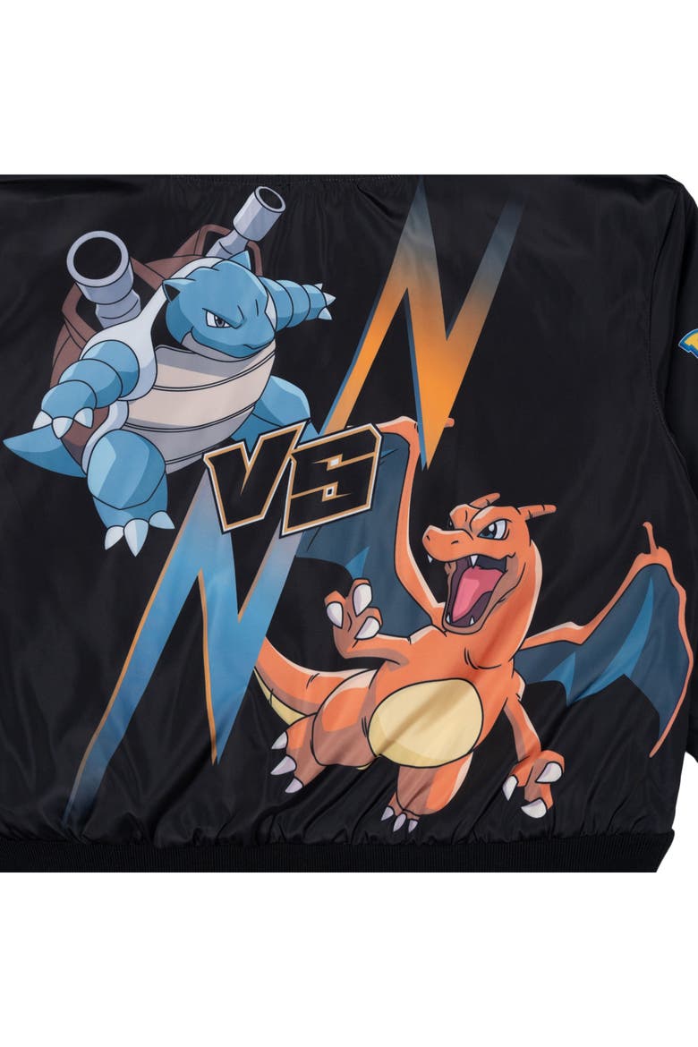 Bomber Jacket, Alternate, color, Black Pokemon