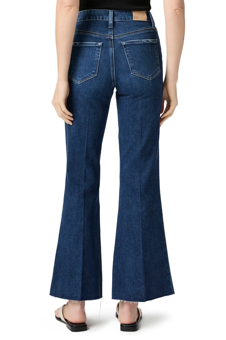 Marlow High Waist Raw Hem Ankle Skimmer Flare Jeans, Alternate, color, DRESDEN
