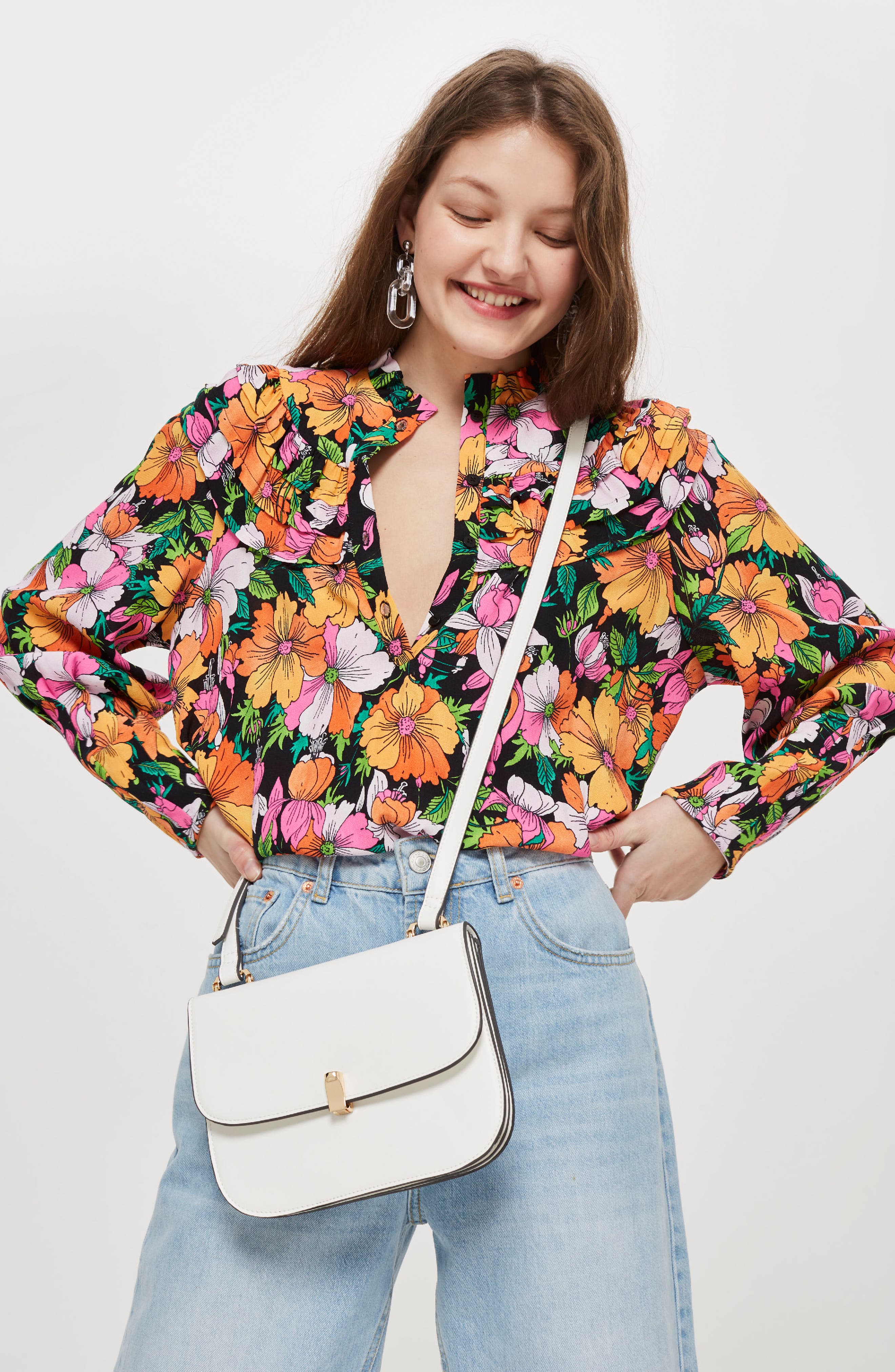 Topshop Ottie Crossbody Bag, Alternate, color, 