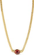 GLAZE JEWELRY Cubic Zirconia Curb Chain Necklace