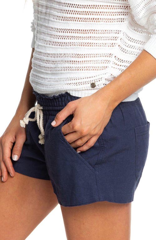 ROXY ROXY OCEANSIDE COTTON DRAWSTRING SHORTS