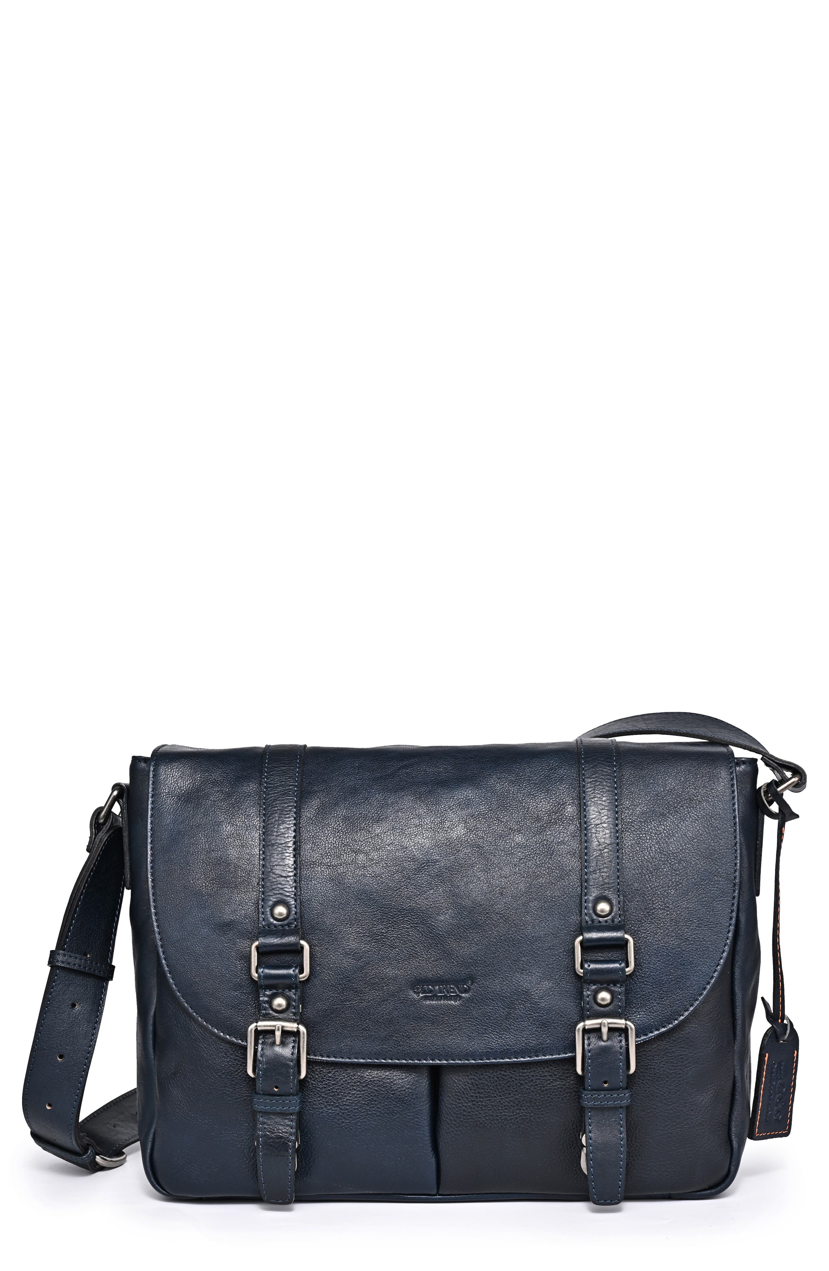 Moonlight Messenger Leather Shoulder Bag