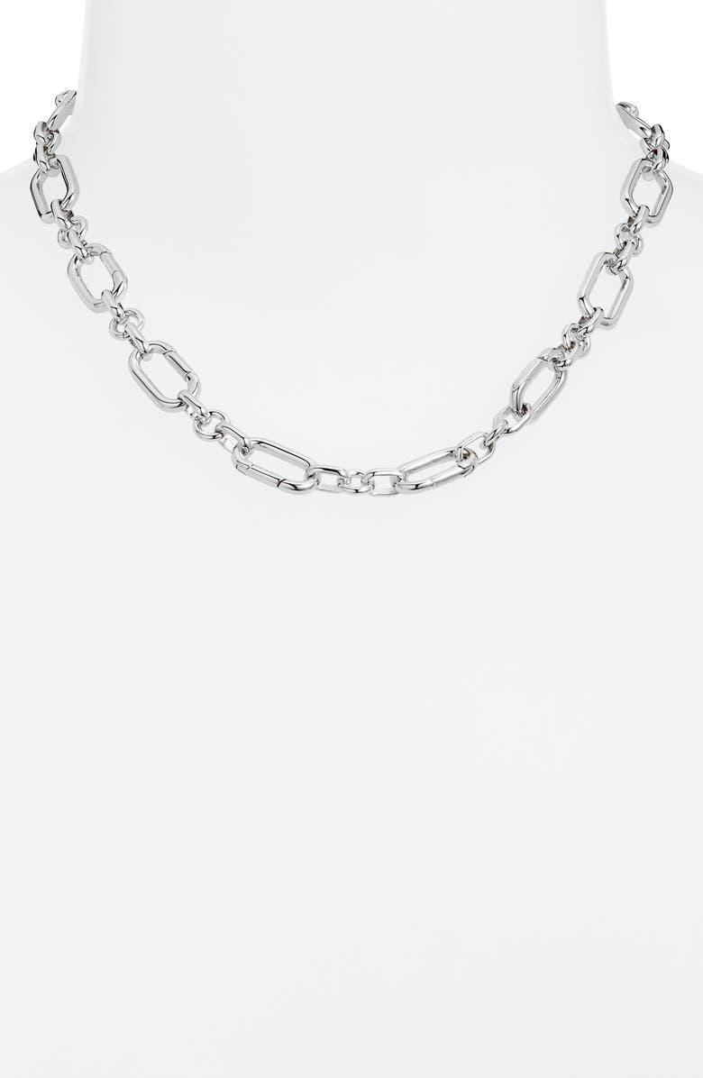 THE SIS KISS Collectors Charm Necklace, Alternate, color, Silver