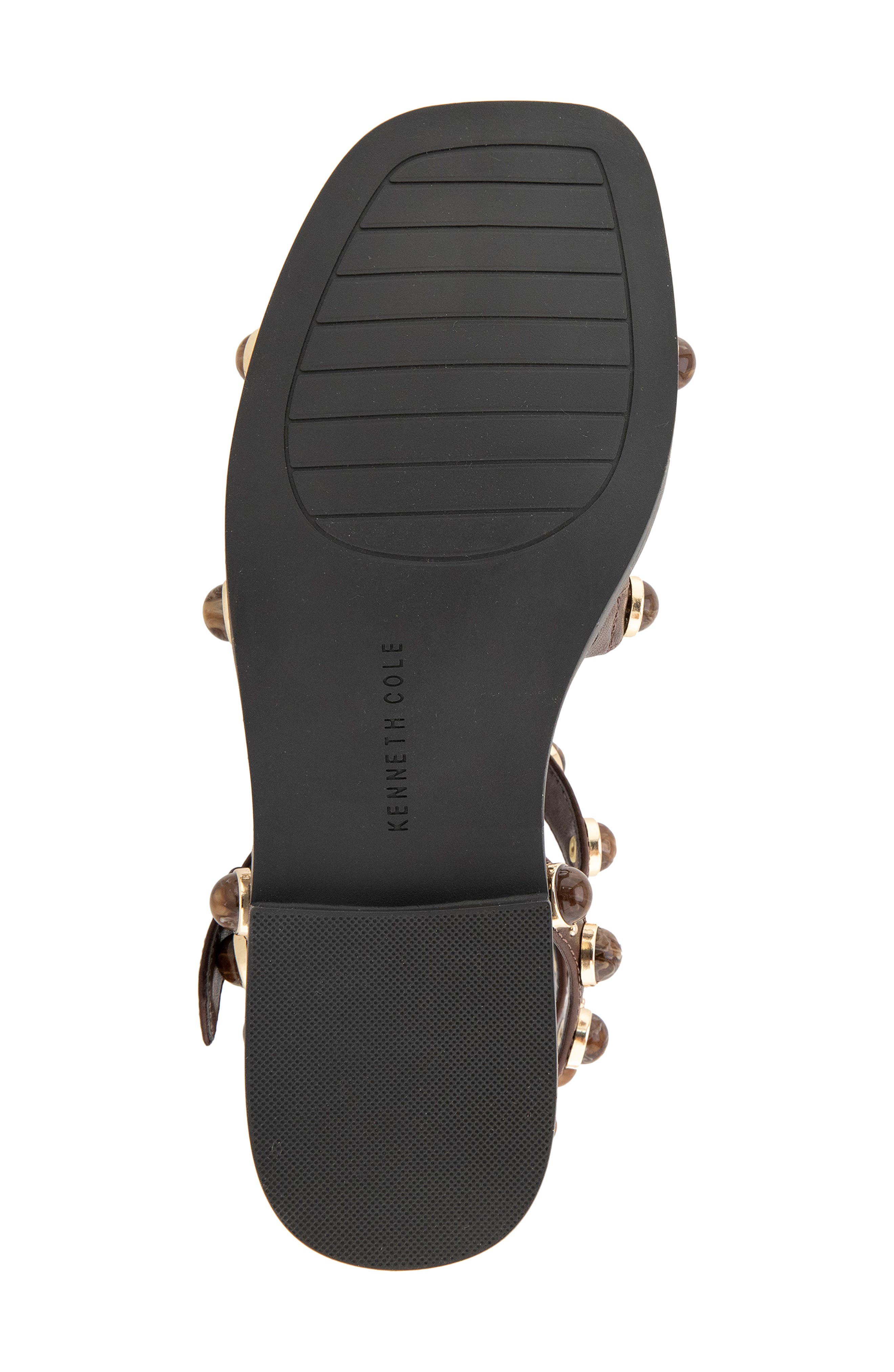Ruby Stones Ankle Strap Sandal, Alternate, color, DARK BROWN