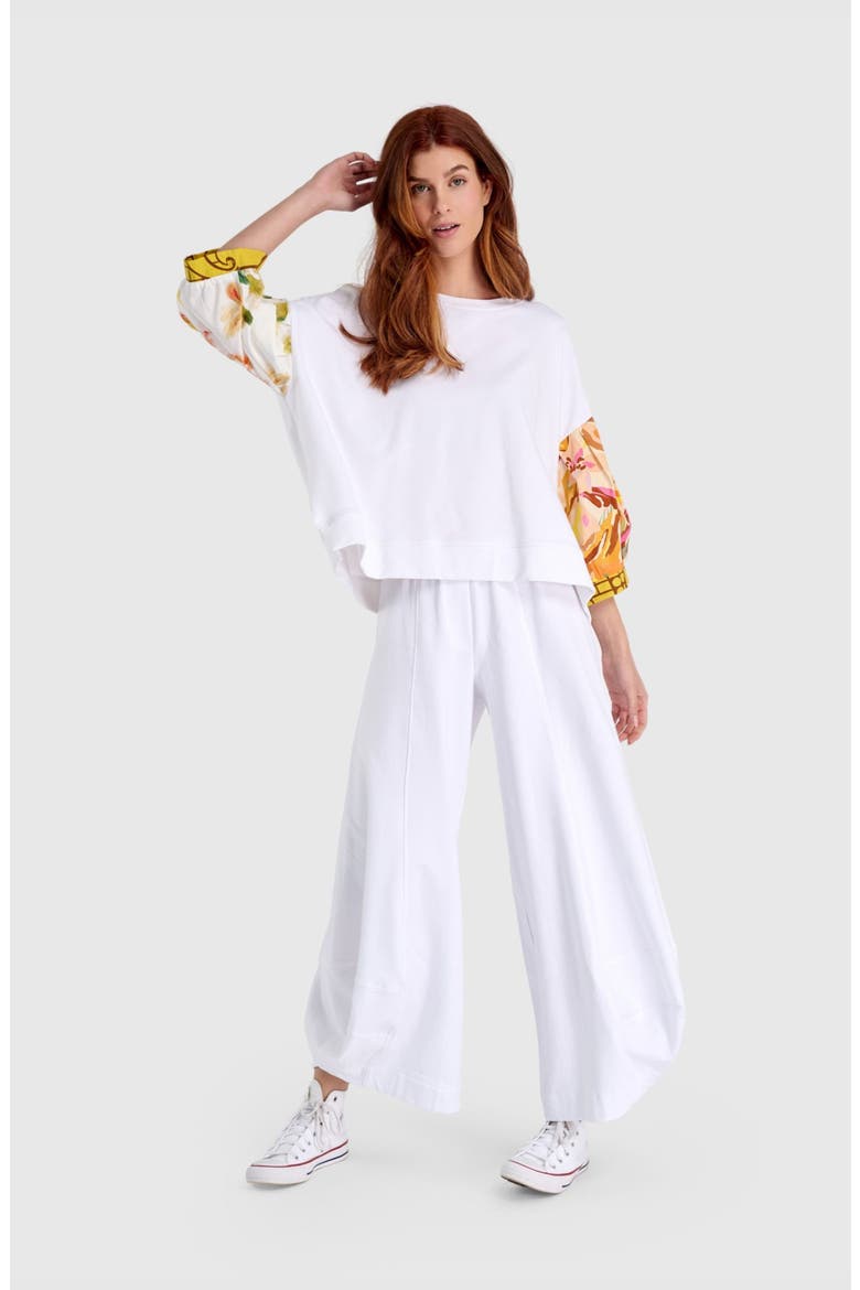 Essential Terry Punto Pants, Alternate, color, White