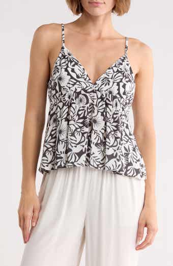 Carefree Print V-Neck Tank