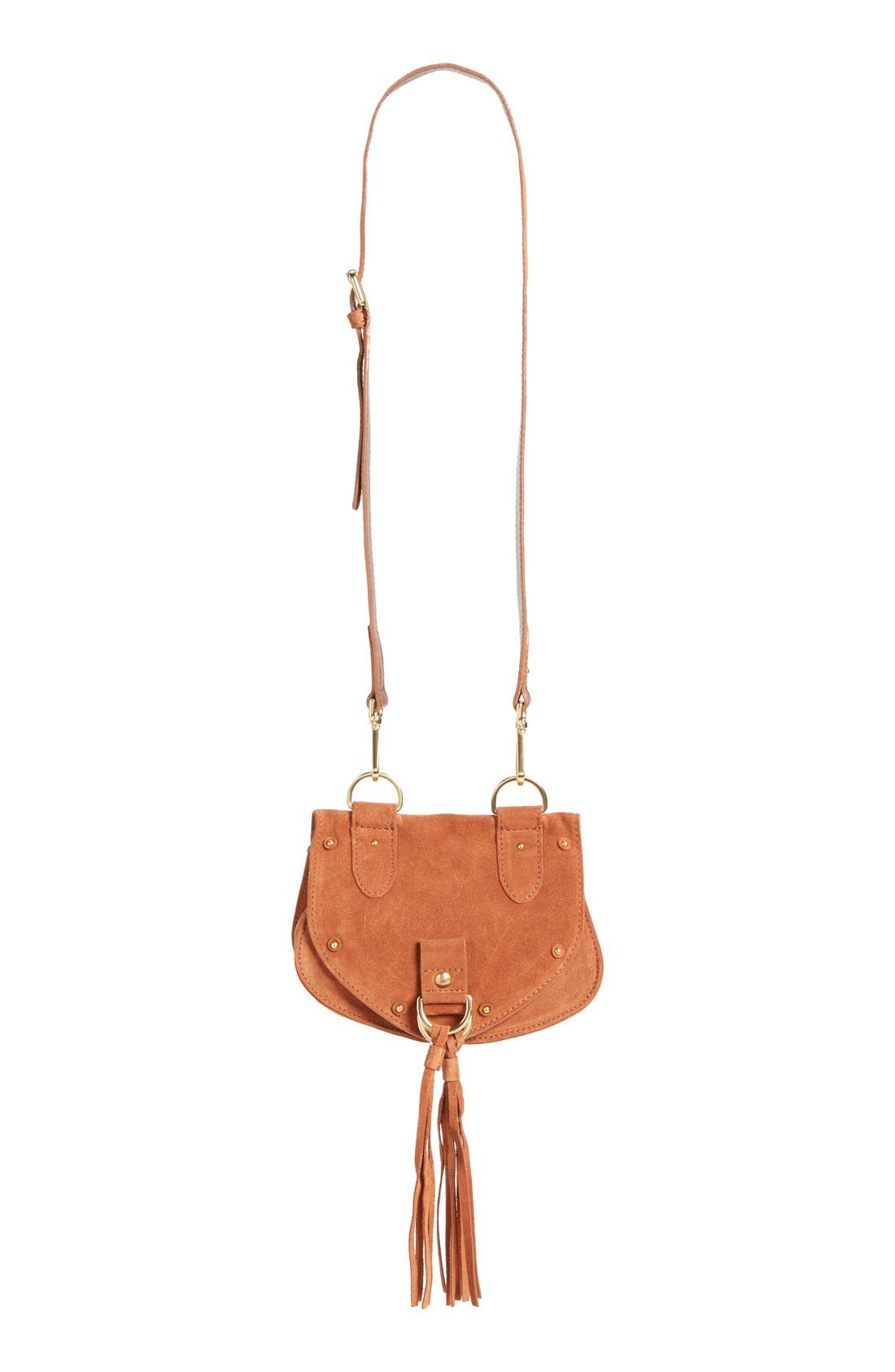 See by Chloé 'Small Collins' Leather & Suede Messenger Bag, Alternate, color, 
