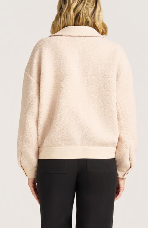 Matty M . Lexi High Pile Fleece Jacket In Brown