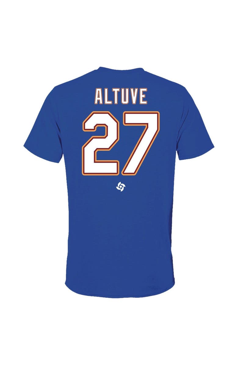 Legends Merchandise Men's LEGENDS Jose Altuve Royal Venezuela Baseball 2023 World Baseball Classic Name & Number T-Shirt, Alternate, color, 