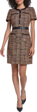 KARL LAGERFELD PARIS Tweed Sheath Dress