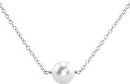 The Pearl Source 14K Gold Freshwater Solitaire Pearl & Gold Pendant