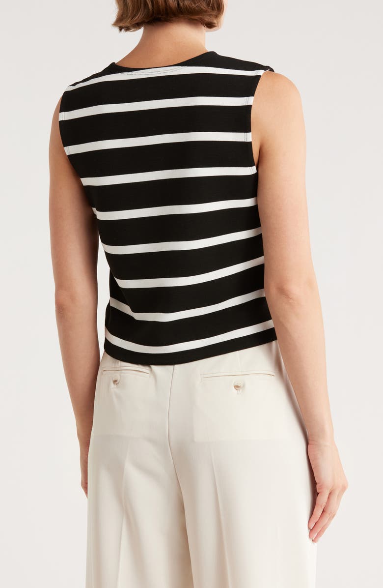 rag & bone Colette Stripe Tank, Alternate, color, Black White