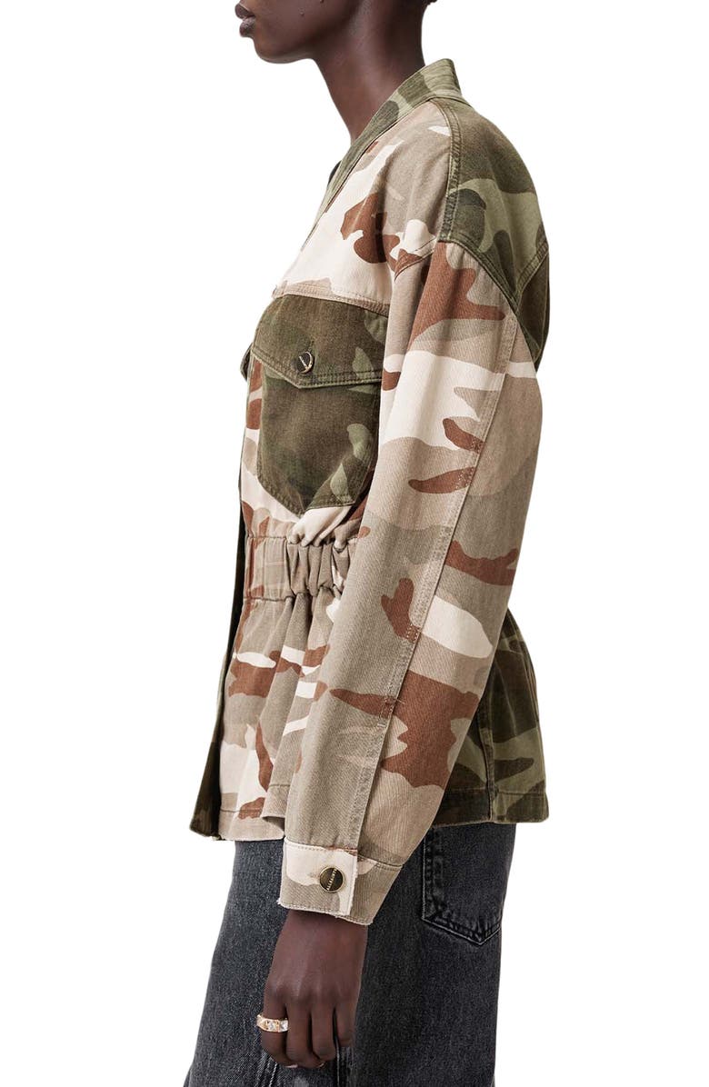 AllSaints Amelia Camo Jacket, Alternate, color, 