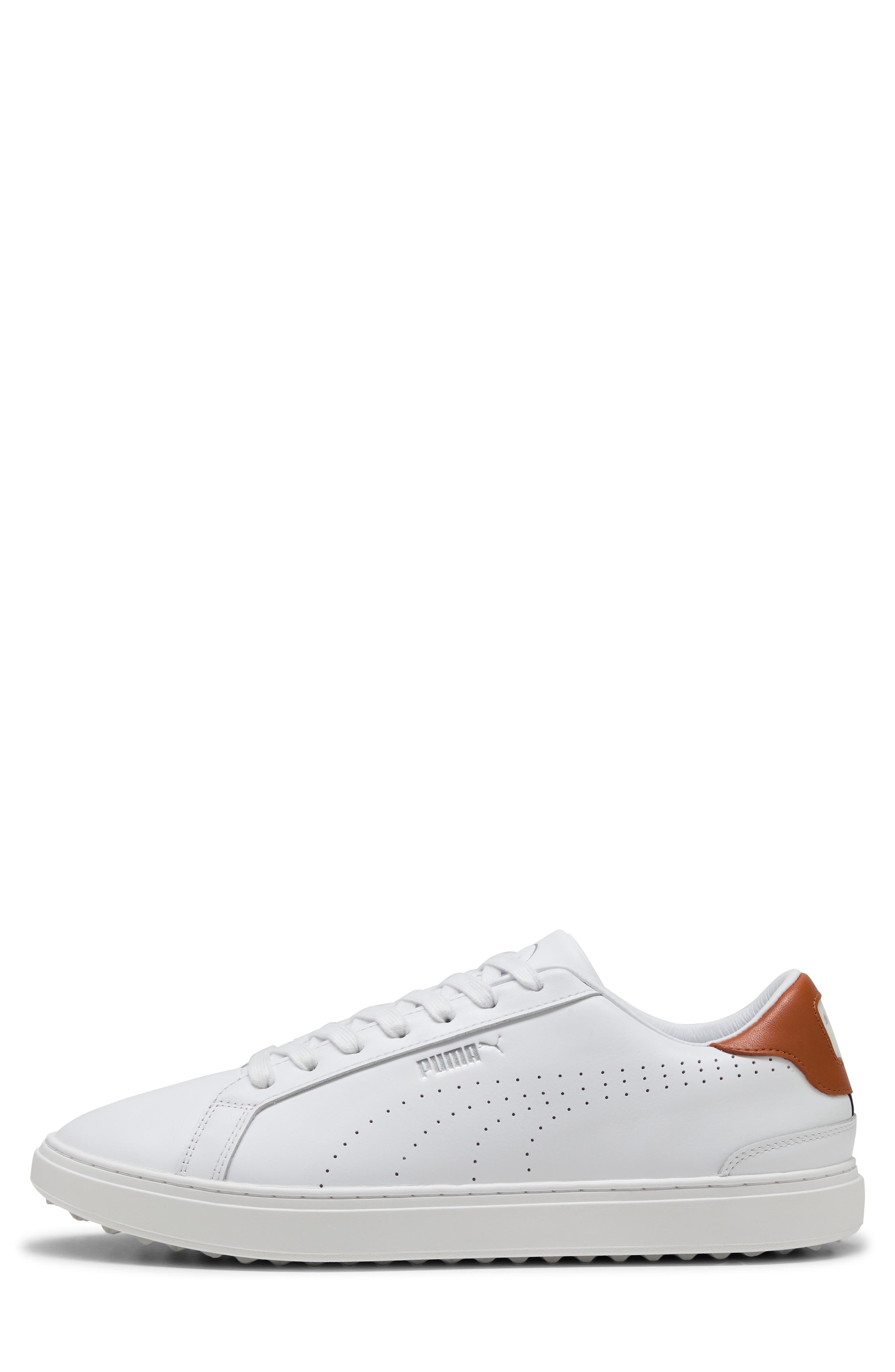 PUMA GOLF Classic G Golf Shoes, Alternate, color, Puma White-Ash Gray