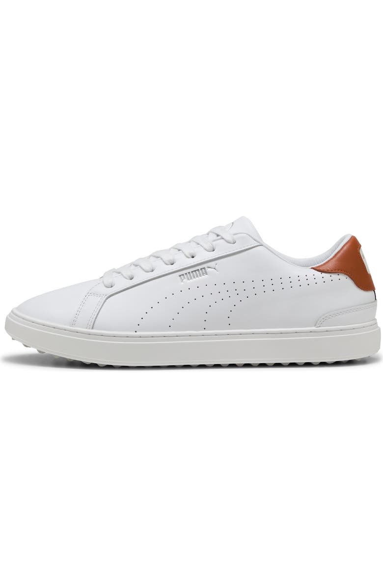 PUMA GOLF Classic G Golf Shoes, Alternate, color, Puma White-Ash Gray