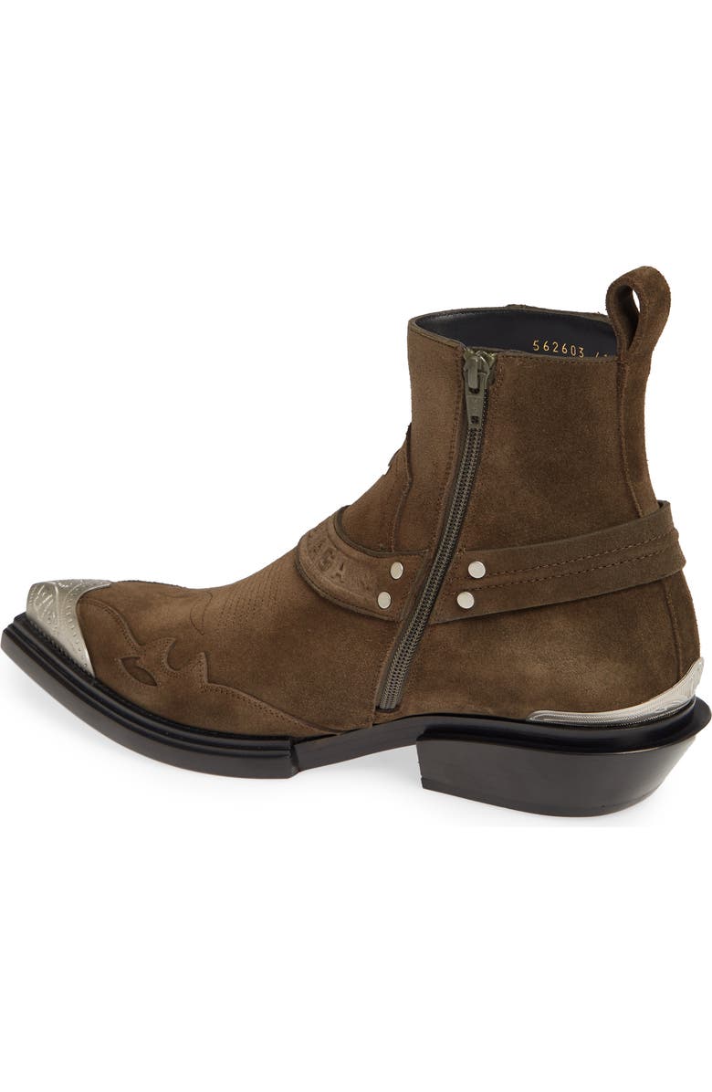 Balenciaga Metal Toe Zip Boot, Alternate, color,
